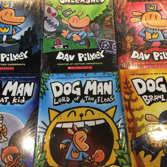 Original Dogman Comic Series 1 2 3 4 5 6 7 8 9 10 Buku Cerita Komik Import Dog Man English SC Hard C