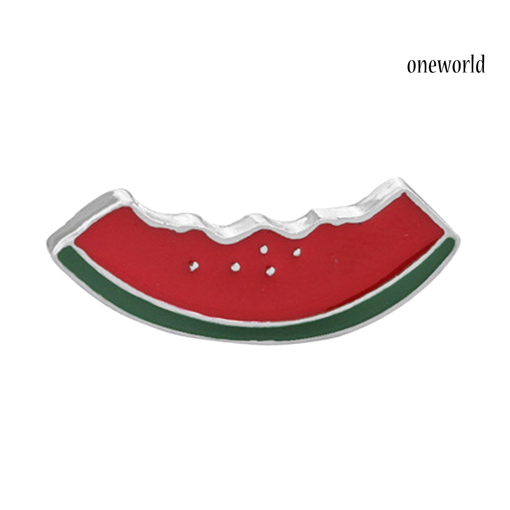 OW@ Watermelon Sunflower Heart Jewelry Badge Denim Jacket Collar Enamel Brooch Pin