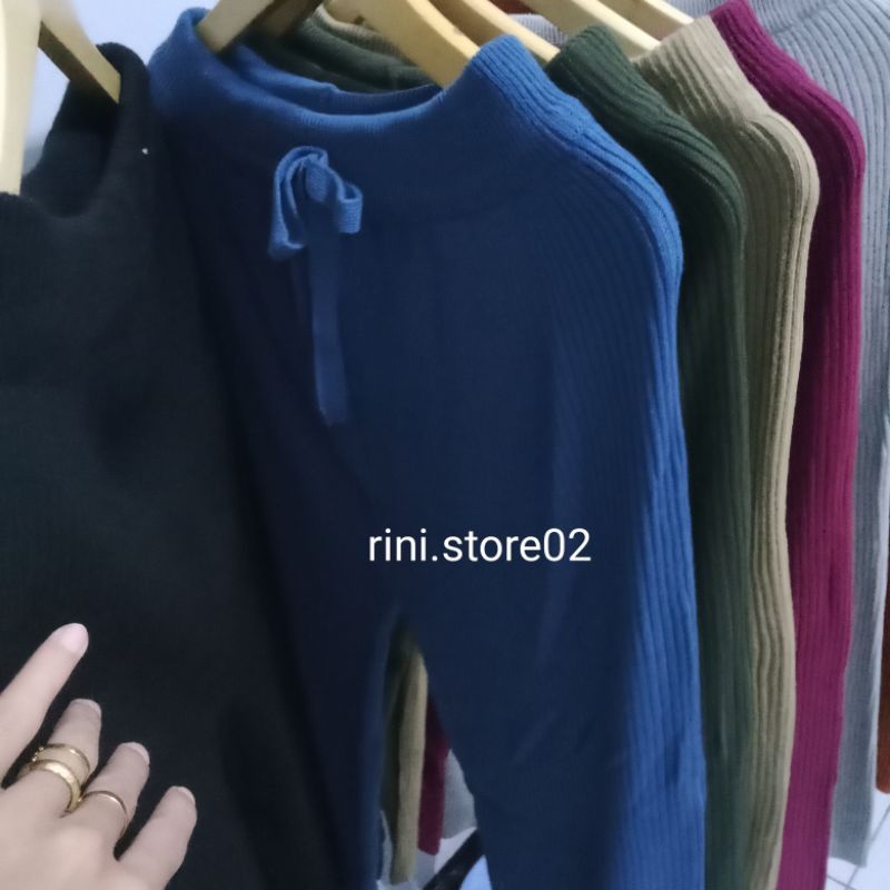 Celana Kulot Rajut Premium - Kulot Pants Salur