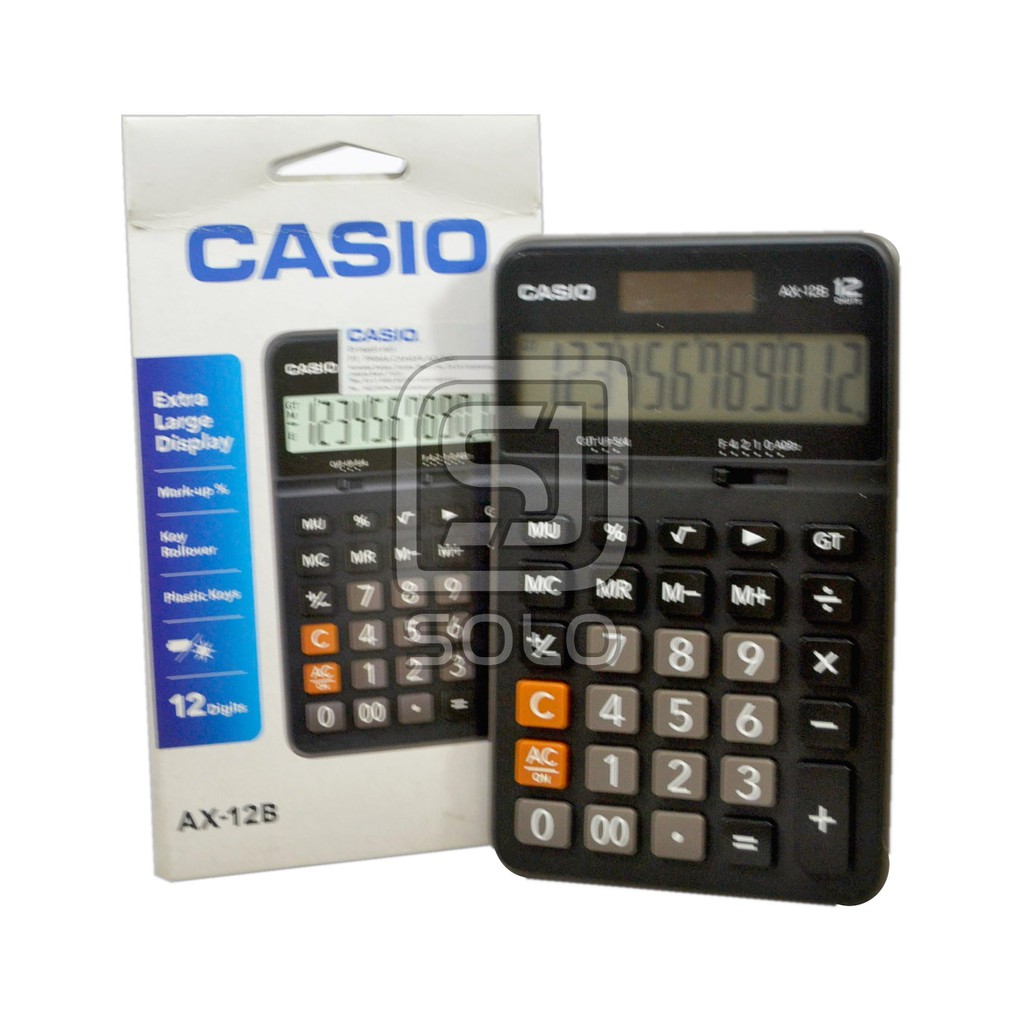 

Kalkulator CASIO AX-12B Electronic Calculator 12 Digits AX-12B