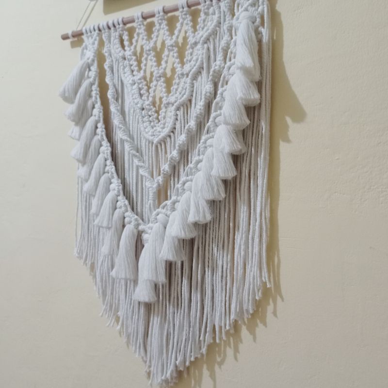 (Ready Stok) Macrame wall hanging / Hiasan dinding aesthetic / Room decoration