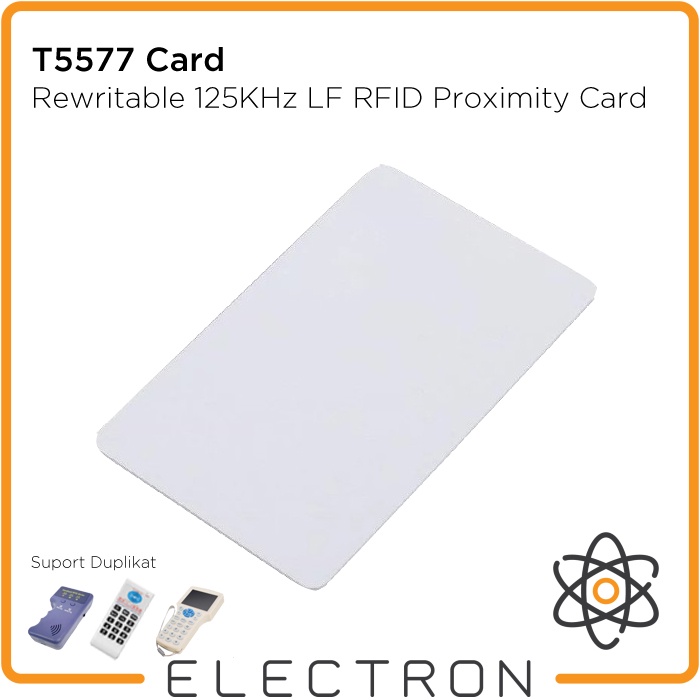 T5577 Card RFID 125 kHz Rewritable Writable Duplicate Clone Copy Kartu