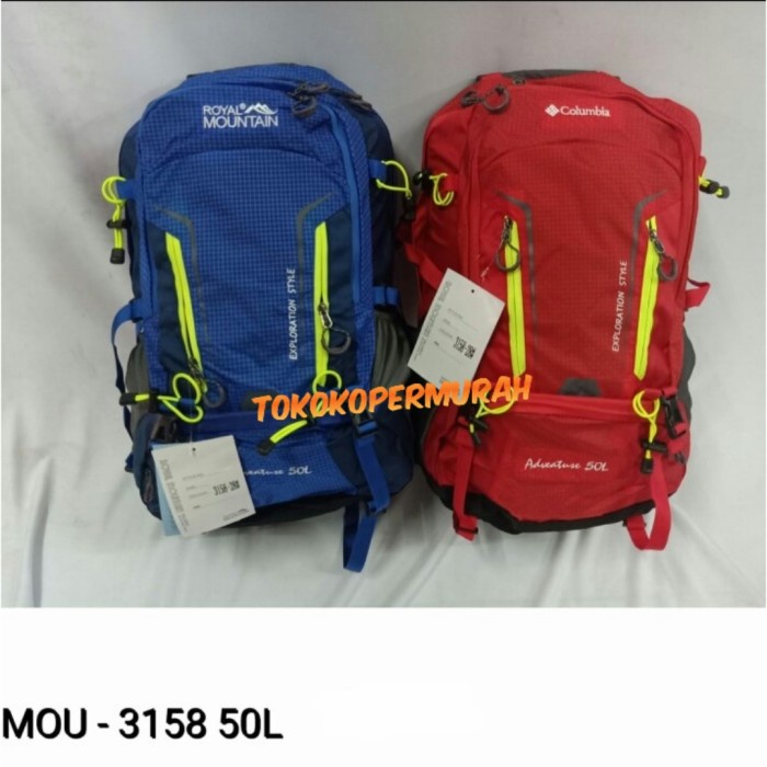 TERBARU TAS GUNUNG ROYAL MOUNTAIN TIPE 3158 50L/TAS GUNUNG MURAH/ORIGINAL