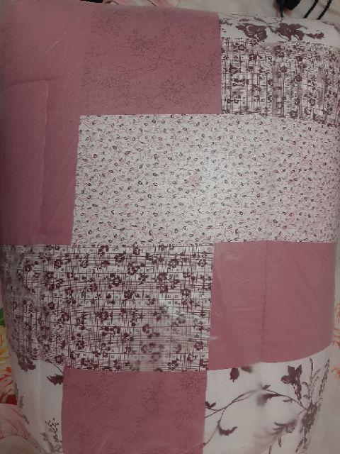 Set Bedcover Komplit 140x200x20 Bahan Katun Star Anti Geser