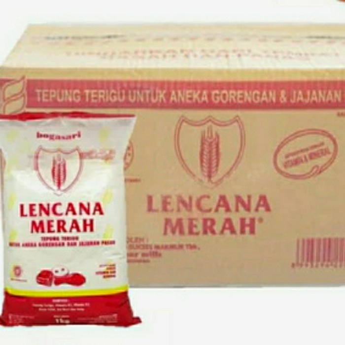 

BISA COD TEPUNG LENCANA MERAH 1kg isi 12@dus