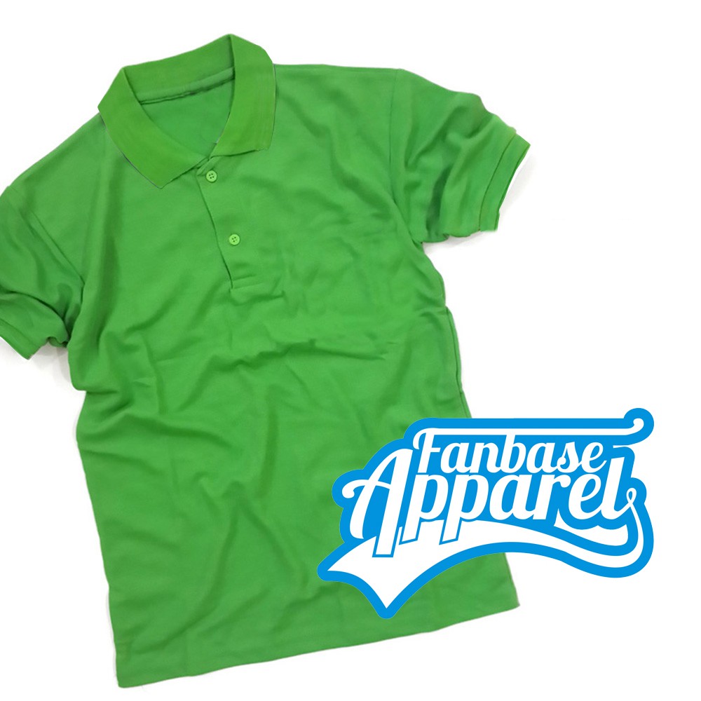 Polo Shirt Hijau Fuji  / Poloshirt Polos / Baju Kerah / Kaos Berkerah / T-shirt Cowok