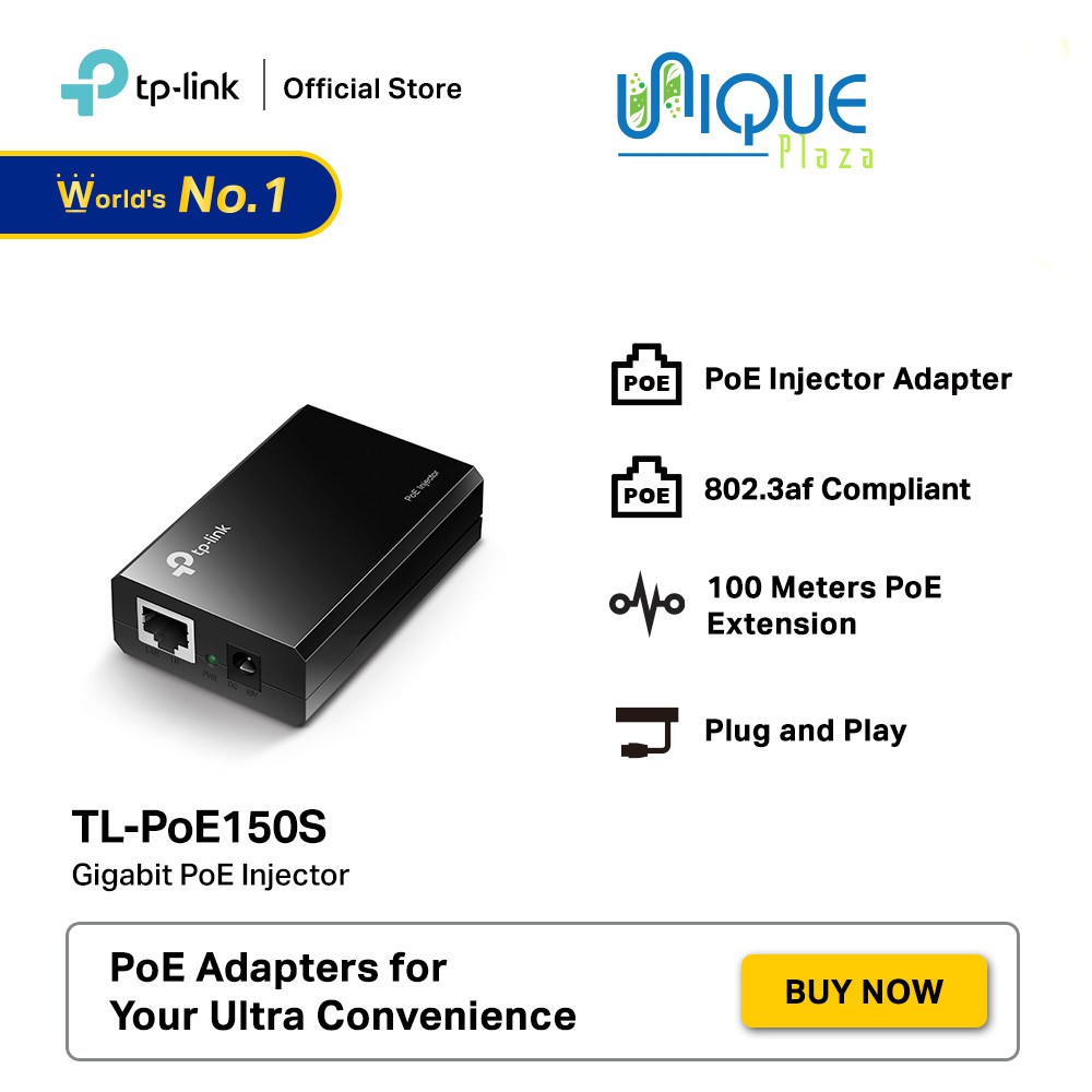 TP-LINK TL-PoE150S Gigabit PoE Injector / TPLINK TL PoE150S ORIGINAL