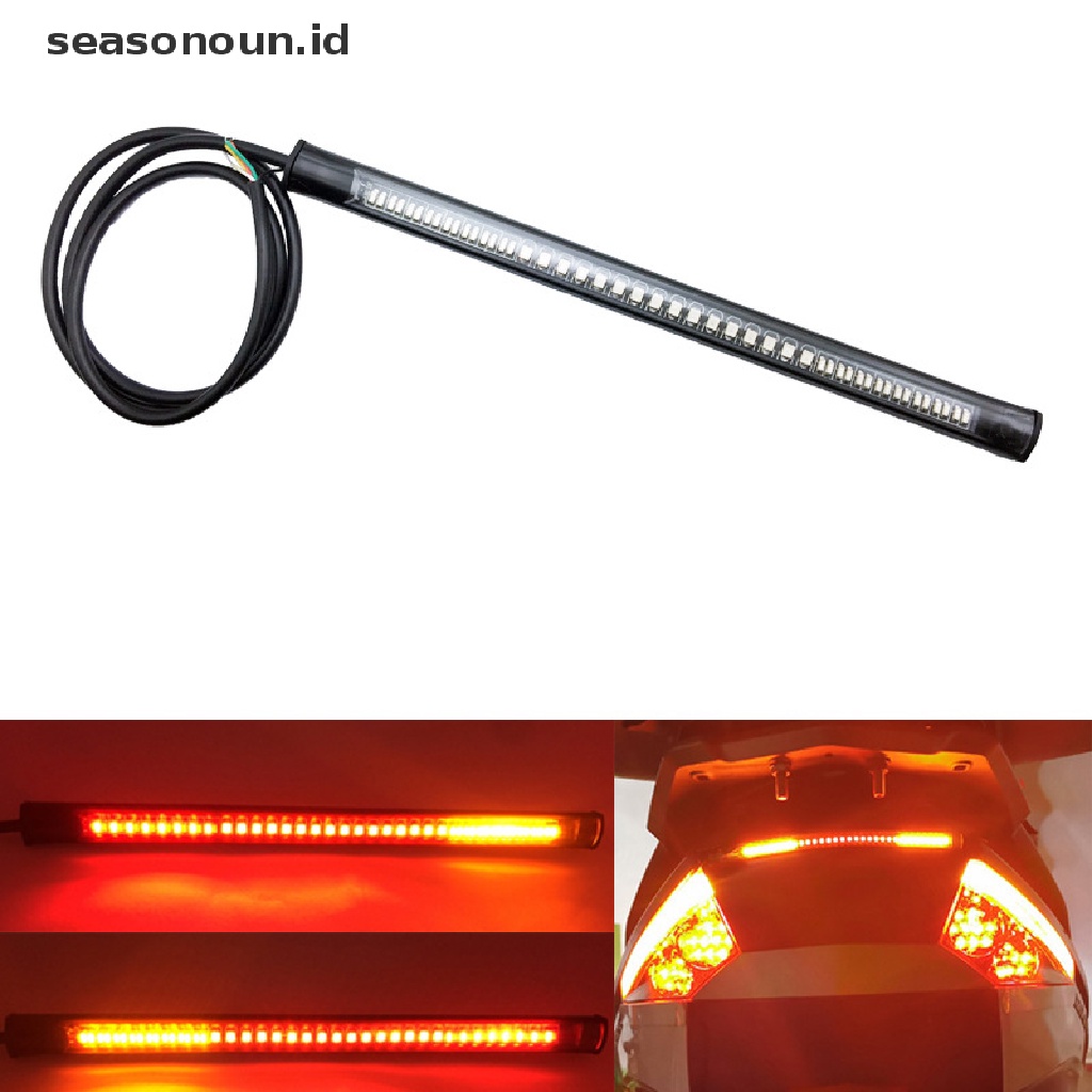 (seasonoun) Lampu Belakang / Rem / Sein 48-led Flexible Untuk Motor