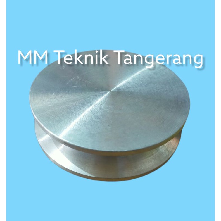 Pully B1 x 4 inch Padat Alumunium Puli Poli Polli Pulley B1 4&quot; B1x4&quot; B1x4 B 1x4&quot; 1x4 B1 x 4&quot; Allumunium All Puly Alluminium
