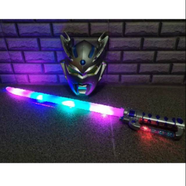Mainan set topeng dan pedang ultramen-pedang ultramen-topeng ultramen