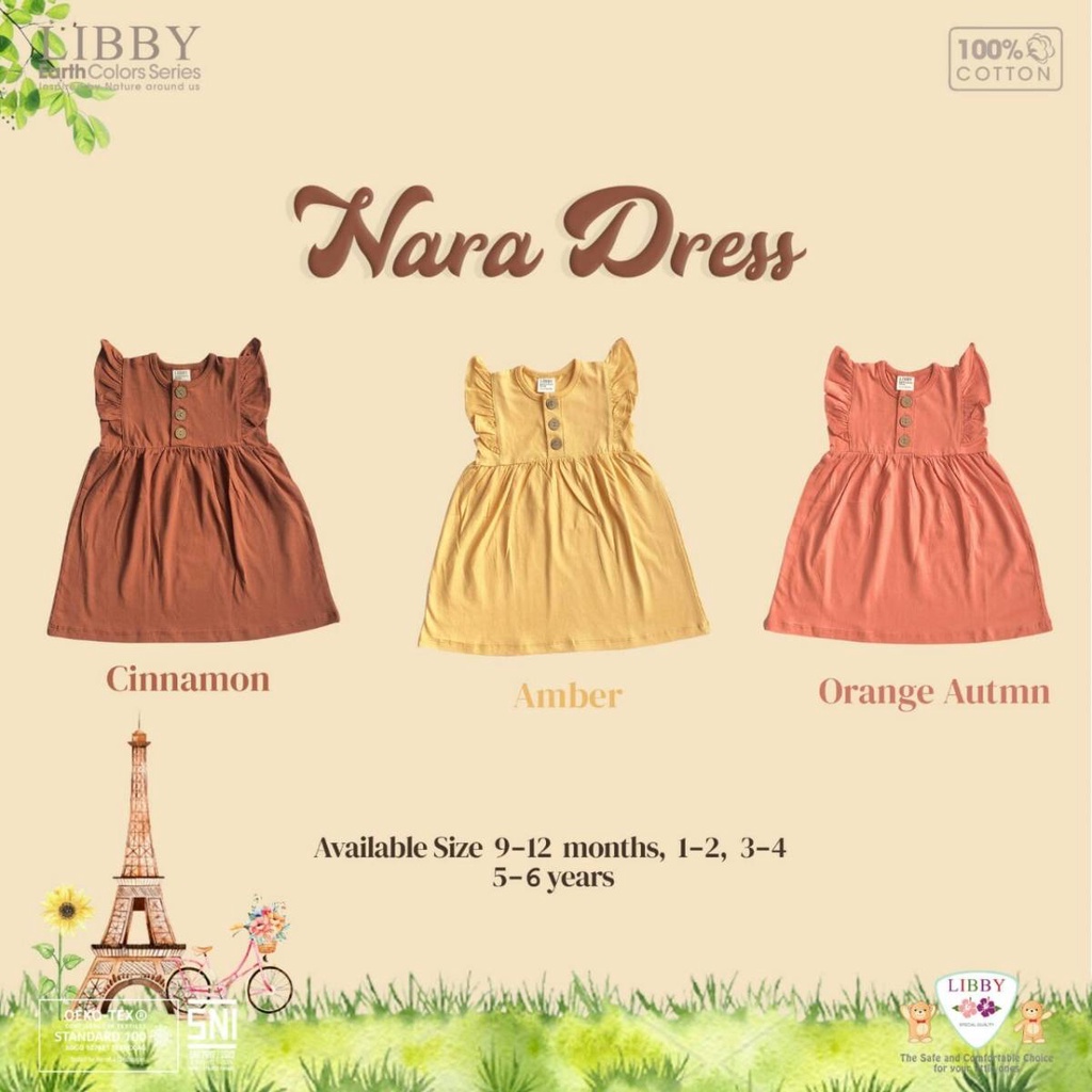 LIBBY Earth Nara Dress (1 Pcs)