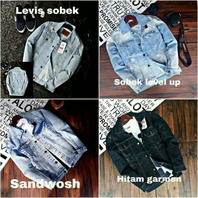 JAKET DENIM PRIA OP22 CARGO JAKET JEANS  BIOWOS