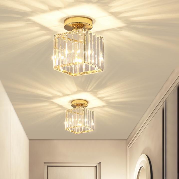 Modern.. Lampu Kristal Minimalis / Lampu Kristal Plafon Rumah / Lampu Plafon / Lampu Ceiling Kristal