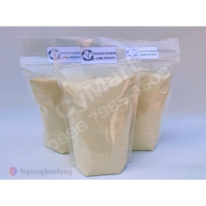 

Tepung Kentang Potato Flakes 1 Zak / 25 Kg. (Khusus untuk LONG POTATO)