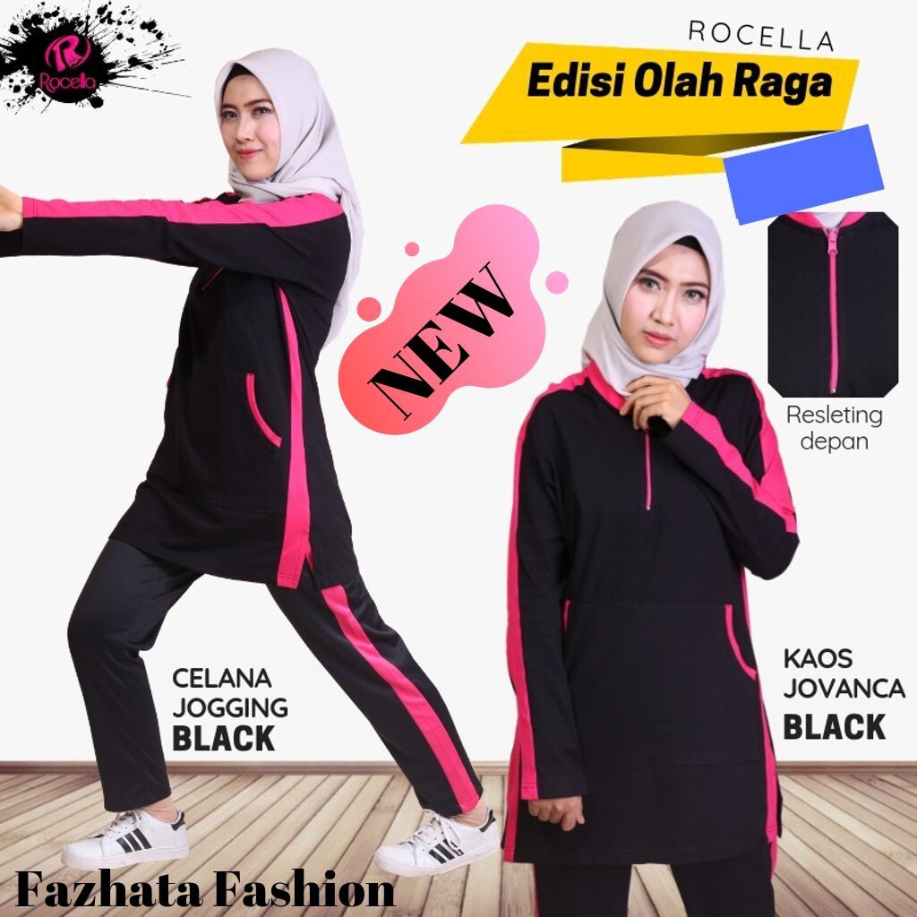 Setelan baju zumba - setelan baju senam syari - setelan training wanita - Olahraga wanita