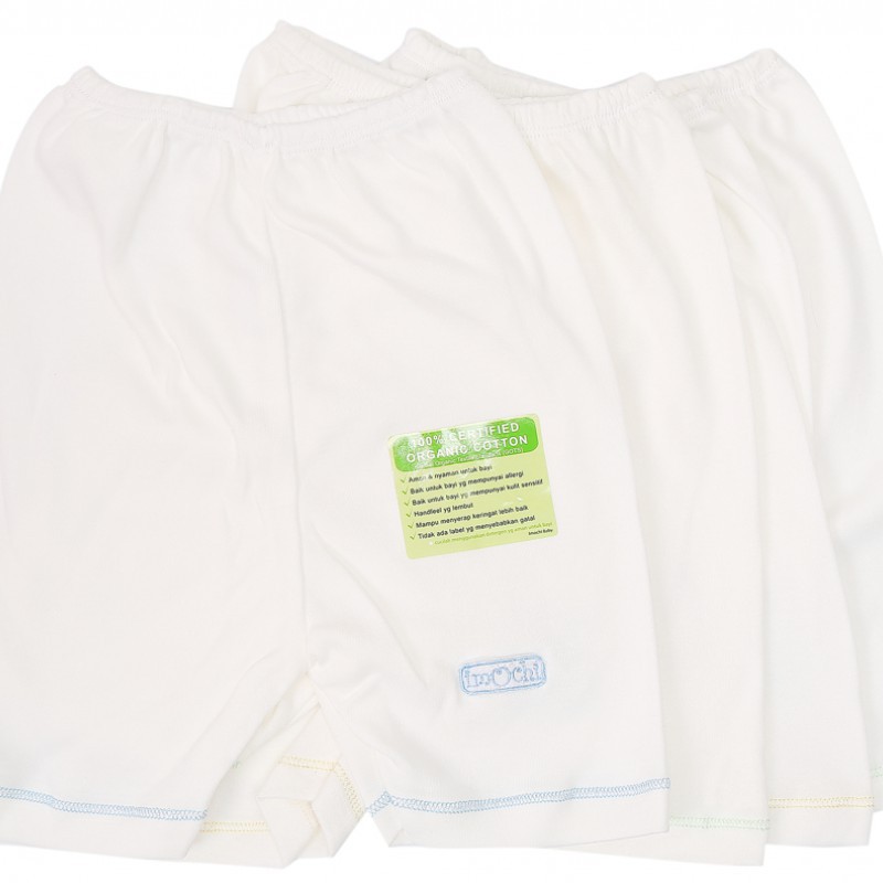 Imochi Celana 3/4 (Putih) 4 Pack - Boy