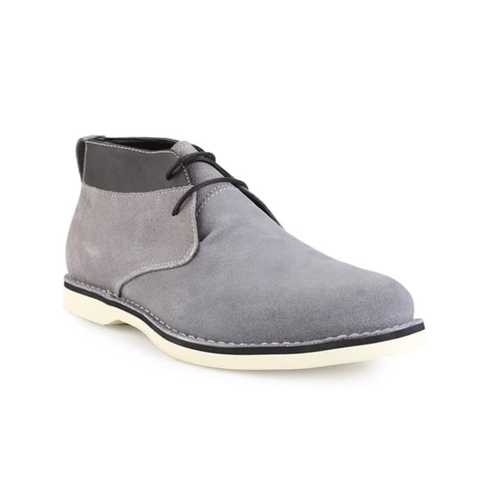 FTALE -Branson Suede Grey Green Brown/Sepatu Boots Casual Pria Kulit