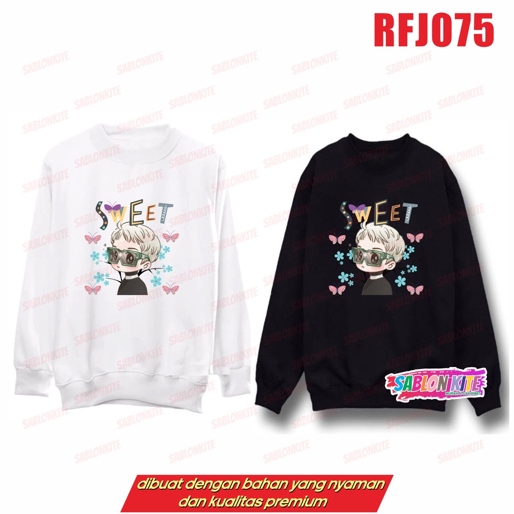 MURAH!!! SWEATER HOODIE KPOP JHOPE SMILE RFJ075 UNISEX