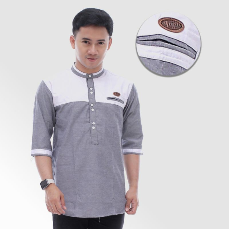Baju Koko Fashion Pria Grey PDW001/PP - Koperasi Batik