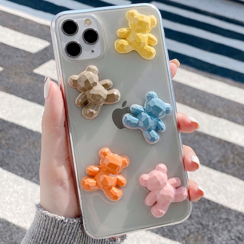 Bear 3D Case ALL PHONE TYPES! Samsung M51 M31 M21 M30s M30 M11 A11 M51 S20 FE Note 20 ultra 10 plus