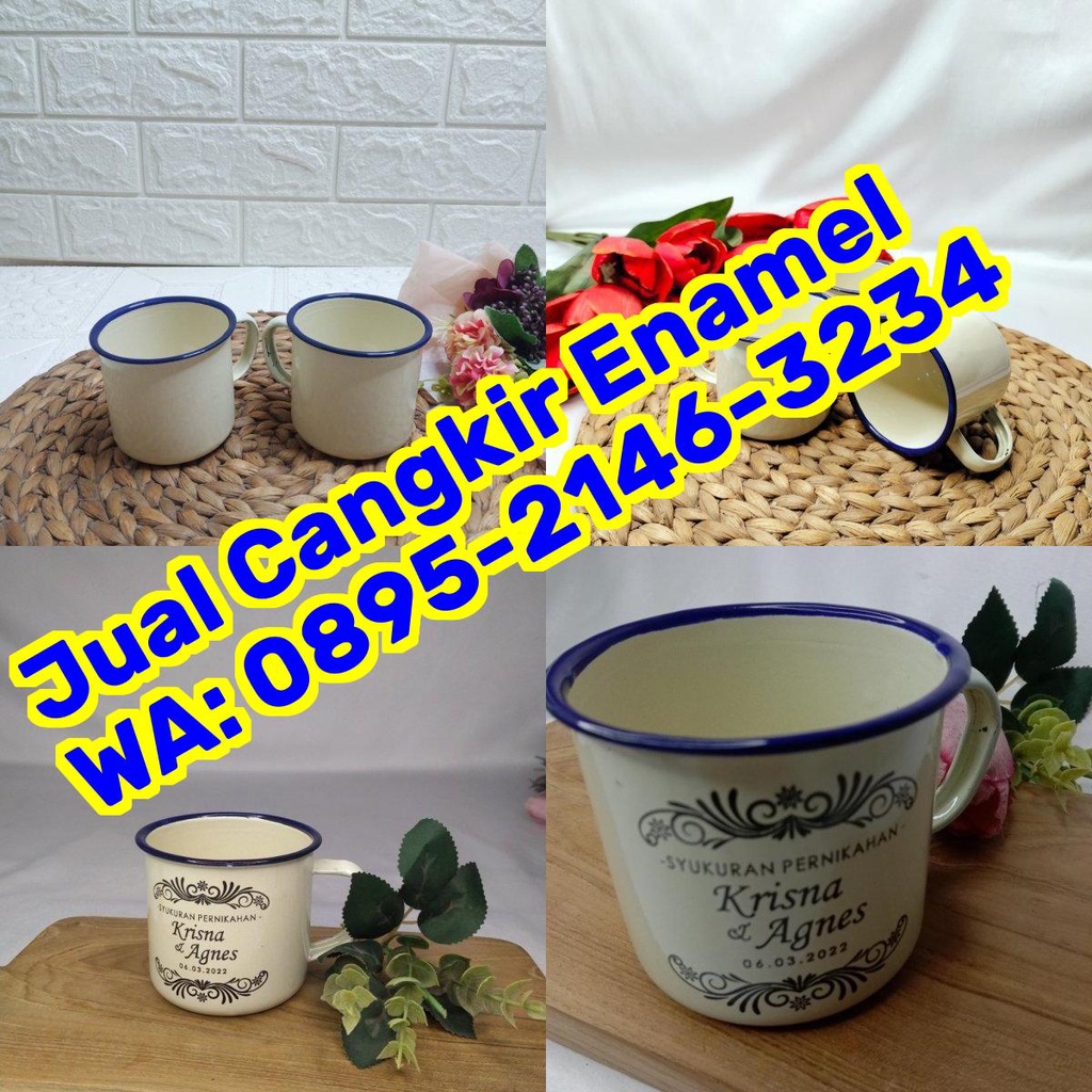 Jual Souvenir Cangkir Jadul Cangkir Kaleng | Shopee Indonesia