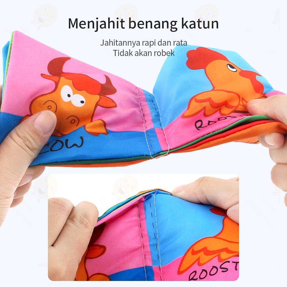 Poney Buku bantal bayi anak mainan edukasi/Buku cerita bayi/Soft Book