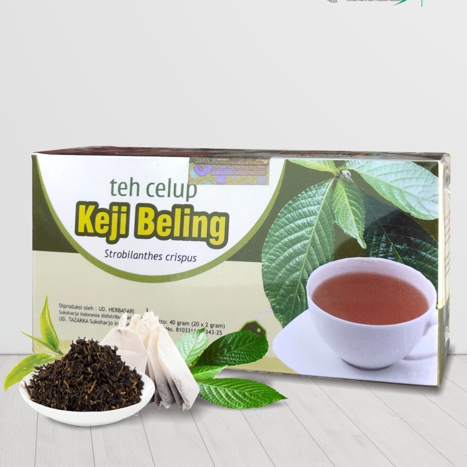 

Tazakka Teh Celup Daun Keji Beling Herbal Tea Bag 20 Kantong Minuman Kesehatan Obat Batu Ginjal