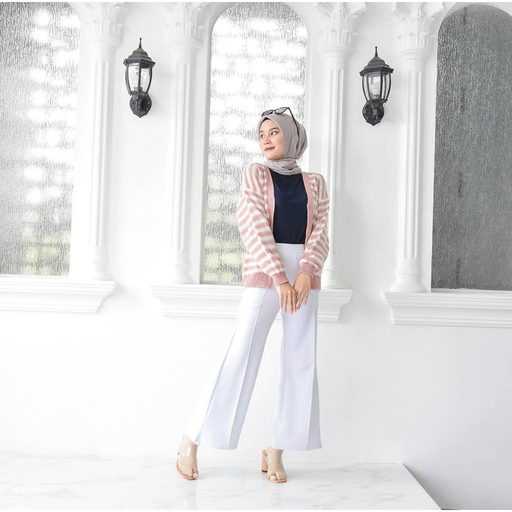 KALILA - OZZA Blaster Cardigan Wanita Bahan Rajut Halus