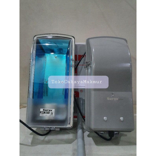 Lampu Jalan E27 / Kap Lampu Jalan E27 + Tiang Kabel SR 501 Surya SNI