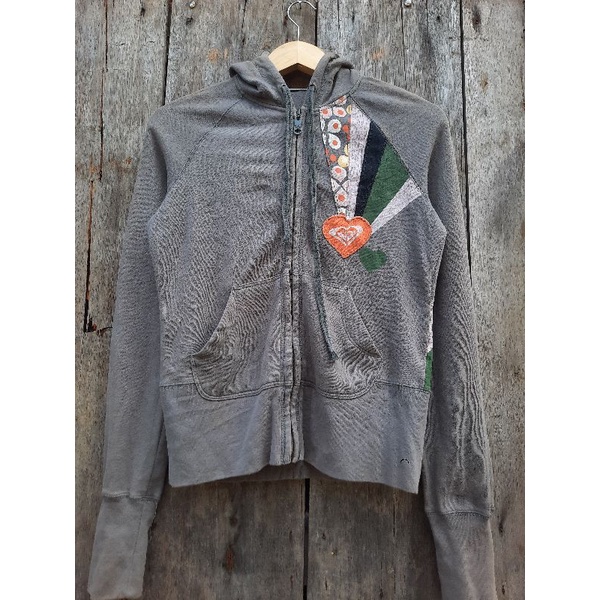 zip hoodie roxy girl size M second original