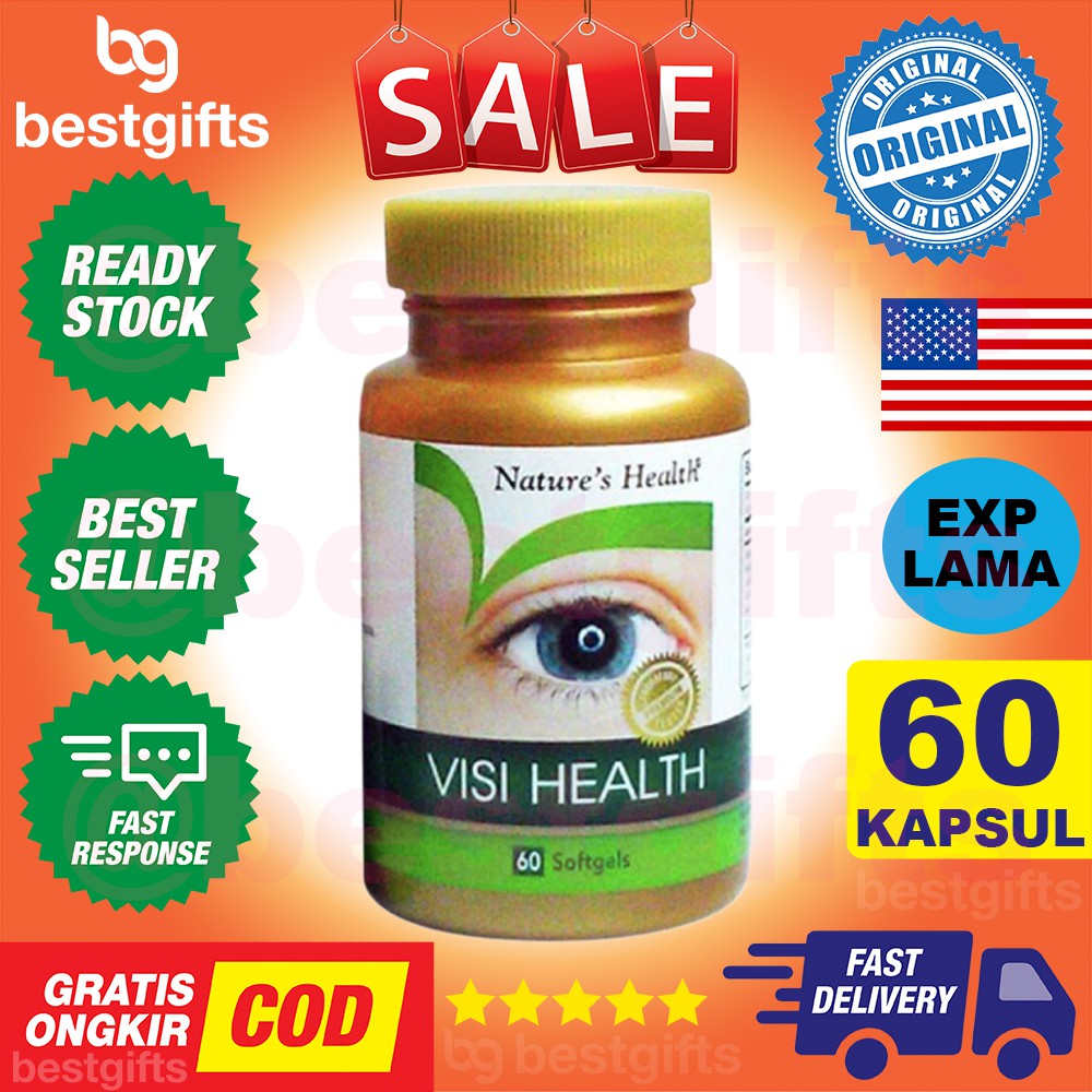 NATURE'S NATURES NATURE HEALTH VISI HEALTH VITAMIN MATA KERING LELAH CEGAH KATARAK MAKULA 60 KAPSUL