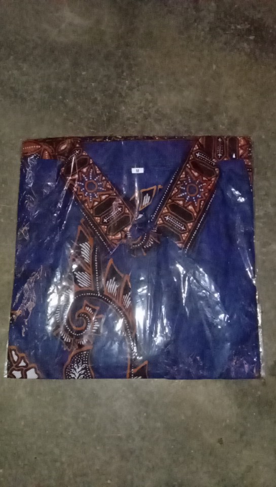 Nailo Batik Hrb026 Kenongo Kemeja Tosca Pendek Pekalongan Padi M L Xl Sogan Tulis Halus Kemeja Batik