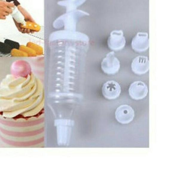 

❀ CAKE DECORATOR 8 NOZZLES FOOD DRAWING PEN PENA PENCIL GAMBAR HIAS KUE ➾