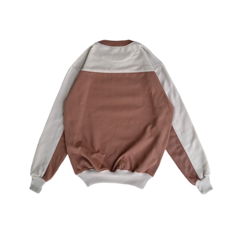 Sweater Crewneck Kombinasi Sweater Pria Wanita