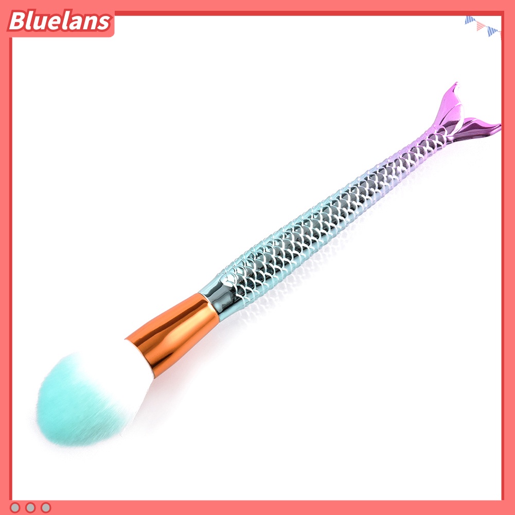 Bluelans Brush Makeup Foundation / Bedak / Blush On / Eyeshadow Bentuk Mermaid