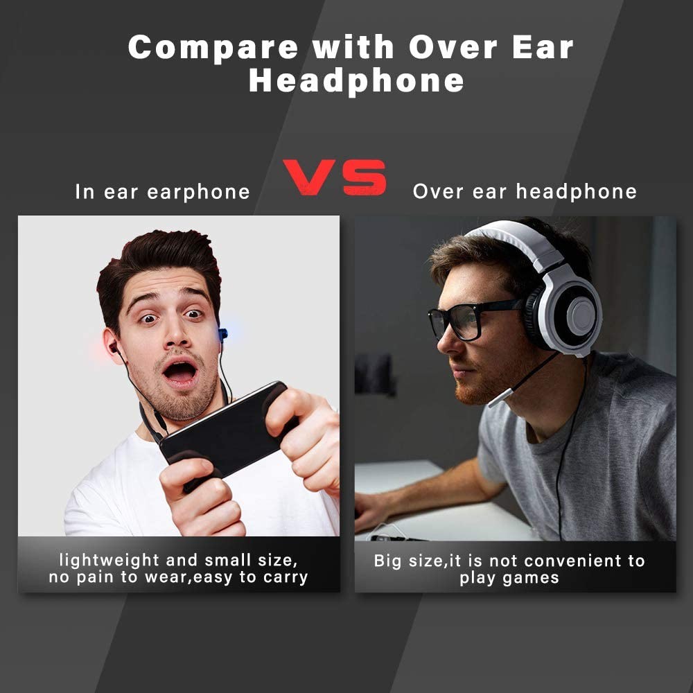 DACOM GH02 - Wireless Bluetooth 5.0 E-Sport Earphone with RGB Effect - Gaming Earphone dari DACOM