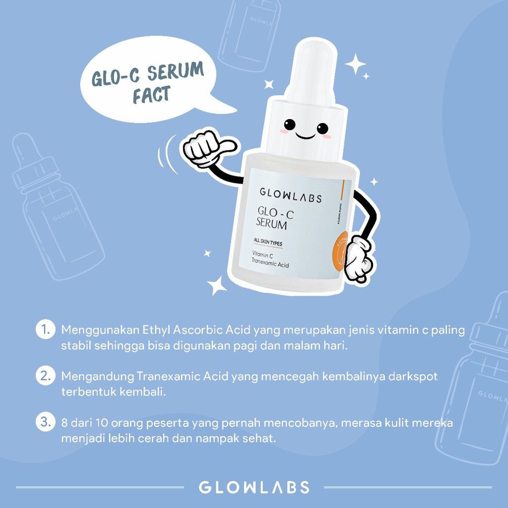 BPOM Glowlabs Glo-C Serum (Brightening Vitamin C Skincare) Glowing Pencerah Wajah