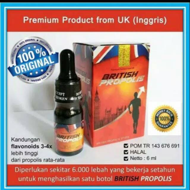 BRITISH PROPOLIS ORIGINAL By Ippho Santosa 100% Distributor Madu Propolis British