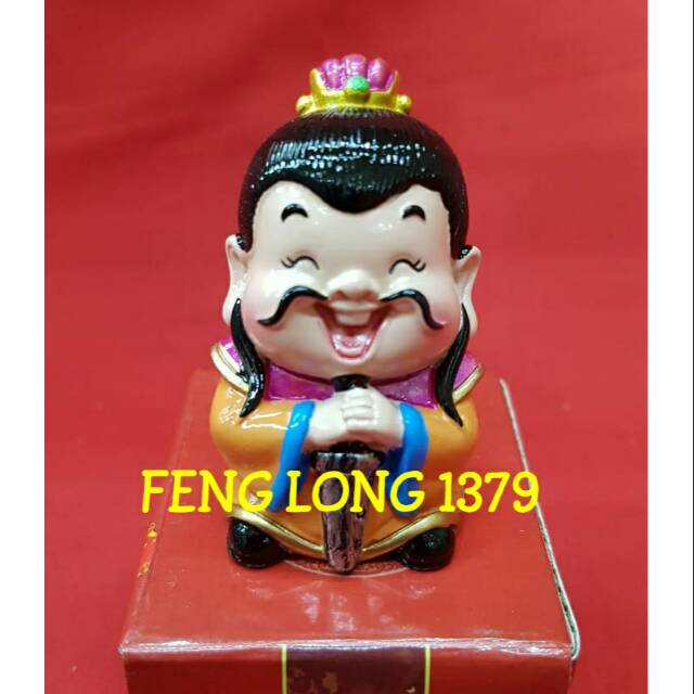 Patung Liu Bei Fiber Mini | Patung Miniatur Liu Bei