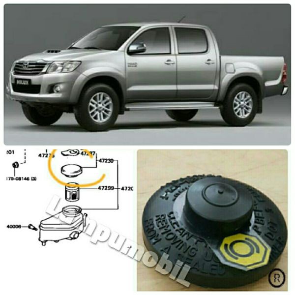 Tutup Tabung Minyak Rem Toyota Hilux 2004-2014 - LAMPU MOBIL