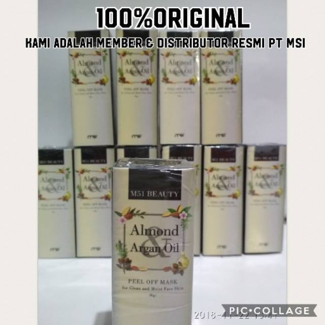 Masker Almond Argan OIL (PAKET DGN PIN)+ Bubble wrap