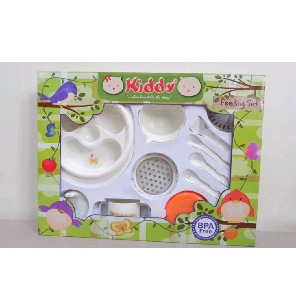 Kiddy Feeding Set Baby  - Tempat Makan Bayi Dan Perasan Jeruk Bayi