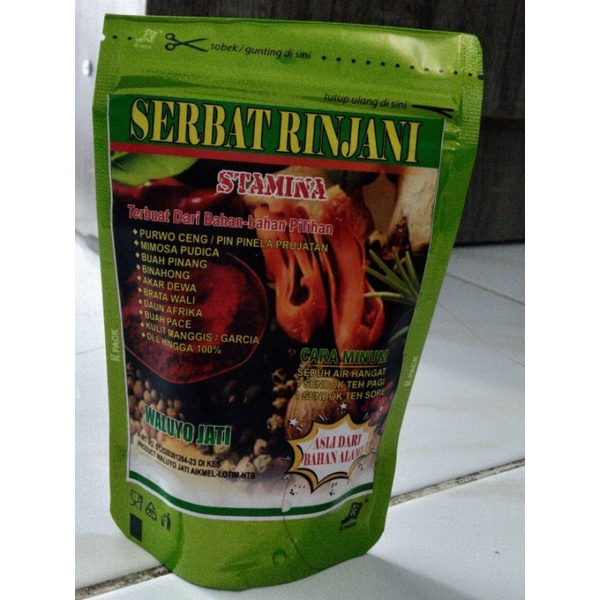 

JAMU SERBAT RINJANI "STAMINA" HIJAU