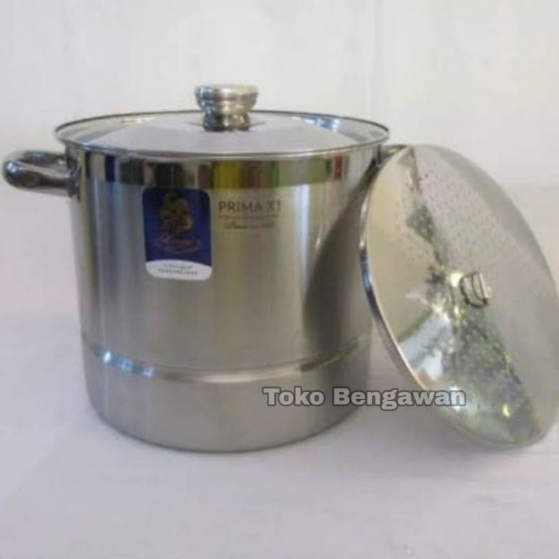 2007328ST / 2007330ST Panci Stockpot with Steamer BIMA Steamer 28/30 cm