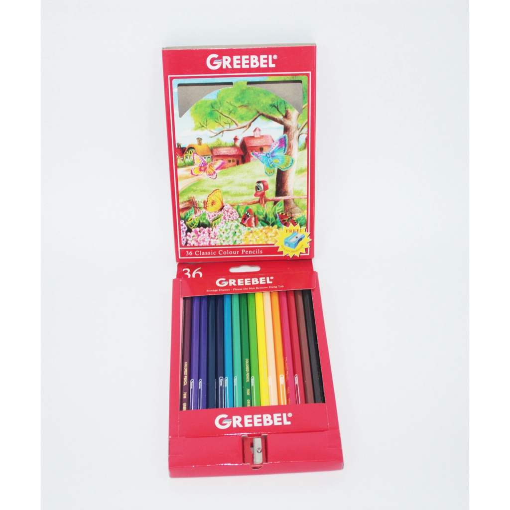 

Colour Pencil / Pensil Warna Greebel Classic Isi 36 Warna