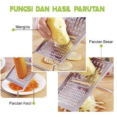 Parutan Keju BESAR - Parutan Serbaguna / Parutan Kelapa Sayur 3in1