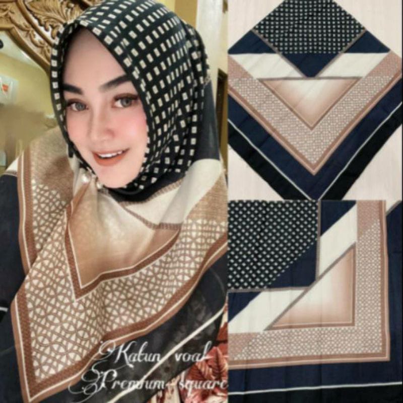 HIJAB SEGI EMPAT DEENAY KW HITAM COKSU