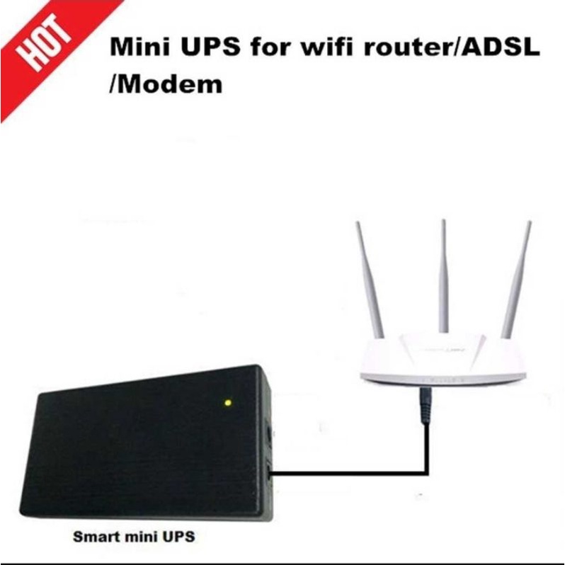 BATRE CADANGAN UNTUK ROUTER (UPS MINI 12 v) KUAT SAMPAI 7 JAM