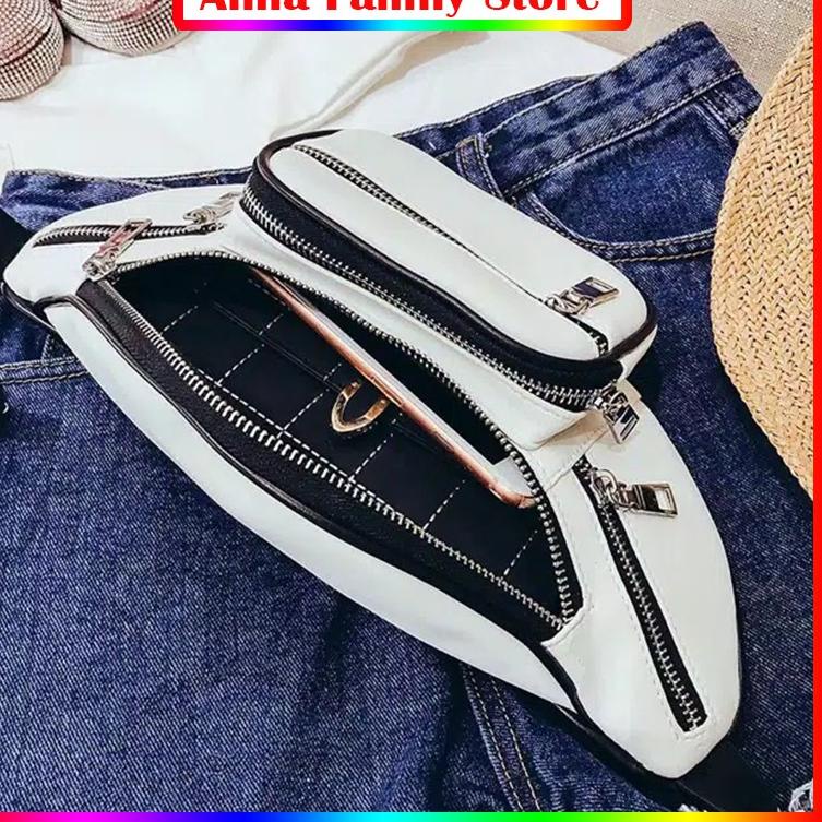 [GEM.26Au22y] Waistbag Wanita SABYAN PREMIUM Tas Pinggang Selempang Slempang Dada Depan Cewek Peremp