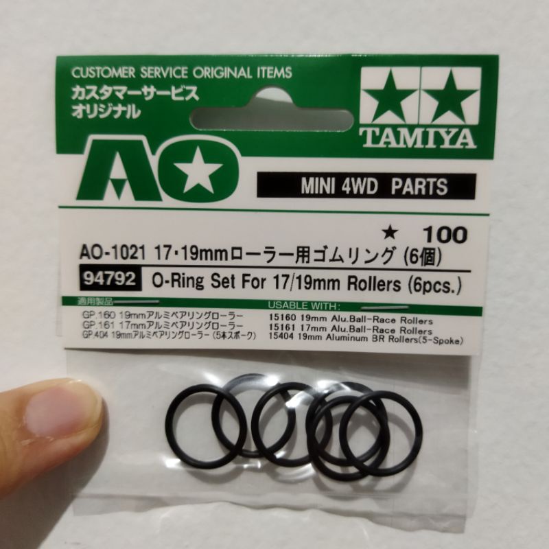 Tamiya 94792 AO-1021 O-Ring Set For 17/19mm Tamiya Karet (6 pcs)